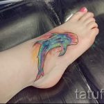 Aquarell Tattoo -Set - bereit Version eines Fotos der Tätowierung 14072016 2