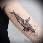 Tattoo -Set Geometrie - ein Foto der fertigen Version der Tätowierung 14072016 2