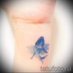 Bálna tetoválás a csuklóján - fotó a tetoválás kész változatáról 14072016 2