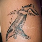 Bálna tetoválás a csípőjén - fotó a tetoválás kész változatáról 14072016 1