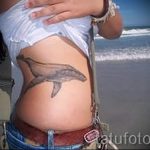 Bálna tetoválás a csípőjén - fotó a tetoválás kész változatáról 14072016 2