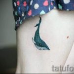 Bálna tetoválás a lábán - a tetoválás fotójának végső változata 14072016 1