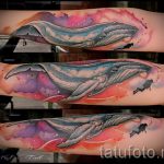 bálna tetoválás az űrben - a kész tetoválás fotóváltozata 14072016 -ból 1