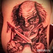 Bohóc tetoválás fotó 33323443423434234