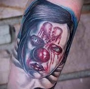 Bohóc tetoválás fotó 675567567