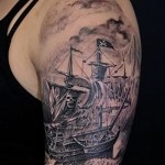 hajó tetoválás