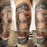 hajótetoválás az 1 -es lábon