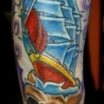 hajótetoválás a 6 lábán