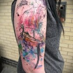 kalózhajó tetoválás