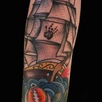 hajótetoválás a kezén 1