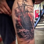 hajótetoválás a 12 lábán