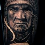 Zdjęcie tatuażu ludów rdzennych (Indian) 08.09.2020 №066 -Indyjski tatuaż-