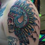 Zdjęcie tatuażu ludów tubylczych (Indian) 08.09.2020 №061 -Indyjski tatuaż-