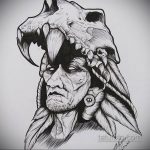 Zdjęcie tatuażu ludów rdzennych (Indian) 08.09.2020 №046 -Indyjski tatuaż-