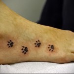 macska láb tetoválása