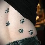 macska láb tetoválása
