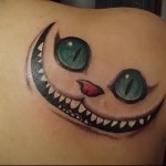 cheshire macska tetoválás