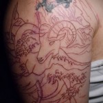 Bak tetoválás férfiaknak - Fotó példa az 18122015 -ös számra