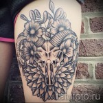 Bak tetoválás a combon - fotó példa 18122015 -ből # 1