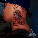 Bak tetoválás a nyakán - fotó példa 18122015 -ből # 1