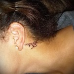 Bak tetoválás a nyakon - fotó példa 18122015 -ből # 4