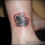 Bak tetoválás a lábán - fotó példa 18122015 -ből # 1