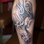 Bak tetoválás a lábán - fotó példa 18122015 -ből # 2