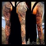 csipke ujjú tetoválás - fotó példa a kész tetoválásra 1