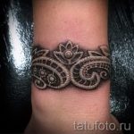 csipke karkötő tetoválás - fotó példa a kész tetoválásra 3