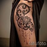 csipke comb tetoválás - fotó példa a kész tetoválásra 1