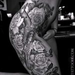 csipke comb tetoválás - fotó példa a kész tetoválásra 4