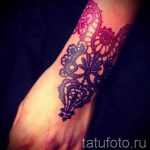 Spitze Tätowierung am Handgelenk - Beispielfoto des fertigen Tätowierung 1