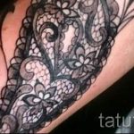 Spitze Tätowierung auf seiner Hüfte - Foto Beispiel des fertigen Tätowierung 1