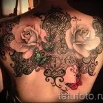 tetováló csipke minták - Fotó példa a kész tetoválásra 2