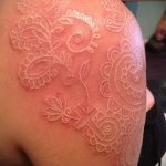 fehér csipke tetoválás - fotó példa a kész tetoválásra 2