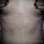 fehér csipke tetoválás - fotó példa a kész tetoválásra 3