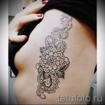 oldalsó csipke tetoválás - fotó példa a kész tetoválásra 2