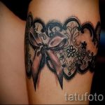 csipke tetoválás a lábán - fotó példa a kész tetoválásra 9