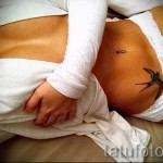 татуировка на лястовица по корема - пример за снимка 2