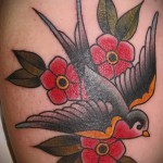 татуировки на лястовици старо училище - пример за снимка 1