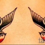 татуировка на лястовици старо училище - пример за снимка 2
