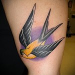 татуировка на лястовици старо училище - пример за снимка 7