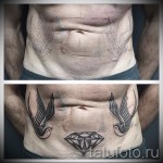 татуировка на лястовица по корем - снимка пример 23