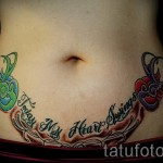 татуировка на лястовица по корем - снимка пример 24