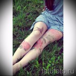 татуировка на лястовица на крака - пример за снимка 20