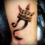 tetoválás állatöv jel oroszlán és korona