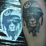 oroszlán tetoválás