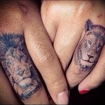 oroszlán és oroszlán tetoválás