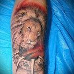 oroszlán tetoválás