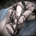 tatovering lilje hvid - Fotoeksempel på tatoveringen 13072016 1